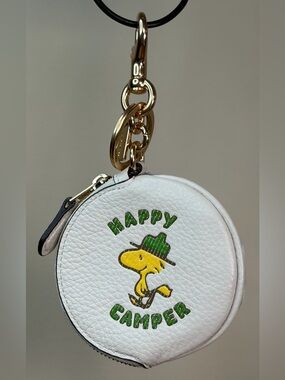 Coach x Peanuts Woodstock LE Circular Pouch Bag Charm C4318 NWT